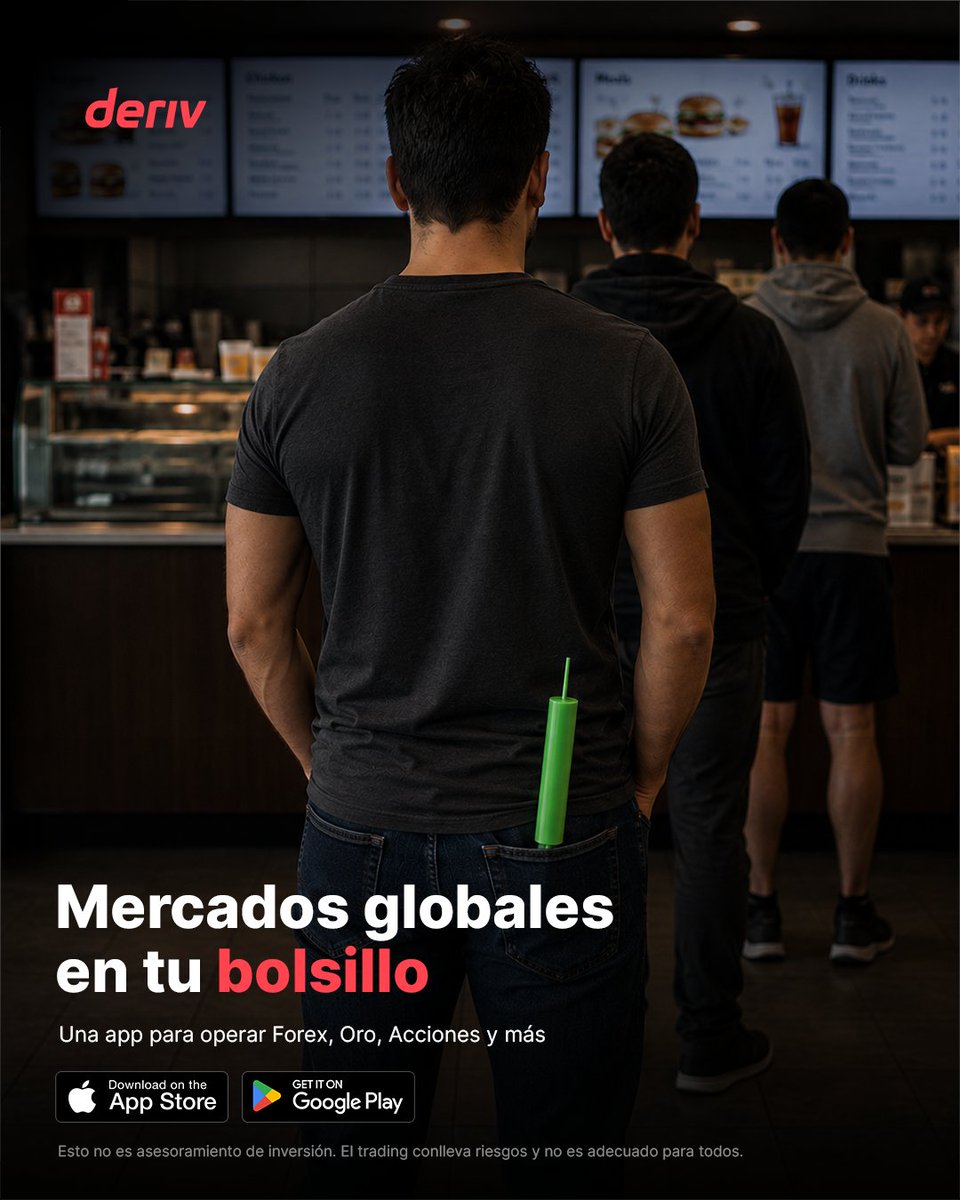 DerivEspanol's tweet photo. Mercados globales en tu bolsillo, estés donde estés. 📈
Una app — Forex, Oro, Acciones, y más. 📲

Opere a su manera ➡️ https://t.co/XDtRVLGtWb

Esto no es asesoramiento de inversión. El trading conlleva riesgos y no es adecuado para todos. https://t.co/0JsBOSGLKx