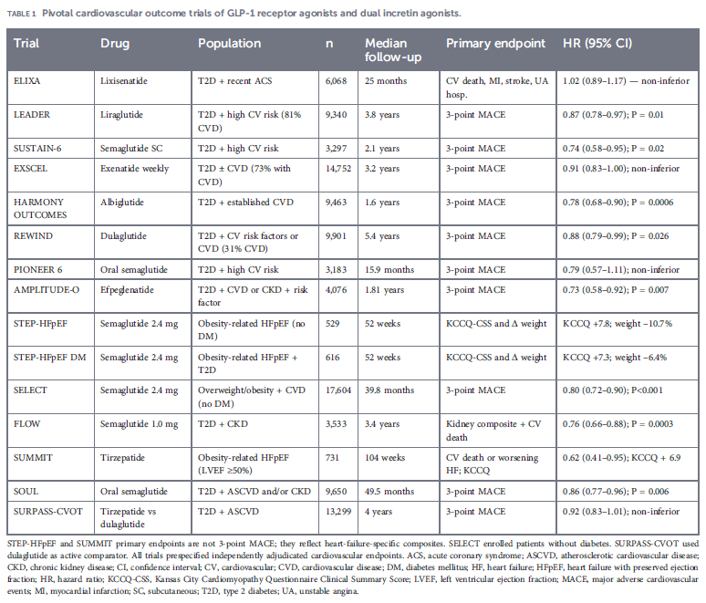 mrcsgmb84's tweet photo. 🫀 ¿Son los análogos de incretinas simplemente antidiabéticos o verdaderos agentes cardiovasculares? Una revisión reciente sintetiza la evidencia sobre estas moléculas modificadoras de riesgo CV. 🧵👇
@SENefrologia @SLANH_ @preventiva_SEC @IcyfaSemi @gt_rcv @siacprevent @Diabetes_SEMI @sociedadSEEN  @ResidentesSEMI @SABOURETCardio @almucastro01    @FaustoHerediaDr @drdargaray