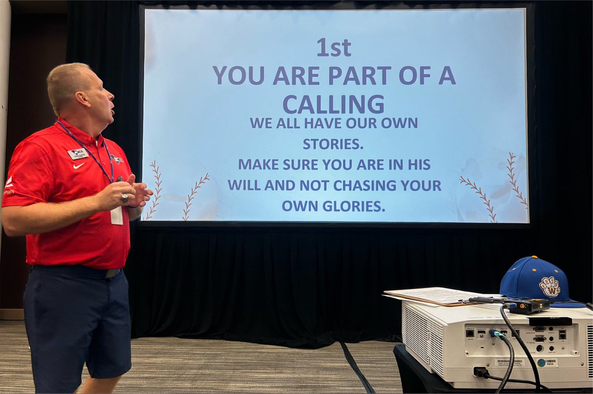 TigerHenson's tweet photo. Truly ENJOYED an OUTSTANDING presentation by one of my GREAT FRIENDS &amp; one of the VERY BEST COACHING MINDS in the game, long-time @whitmirewolves Head Baseball Coach, Chris Martin! #DifferenceMaker https://t.co/Ws2cMKFVMD