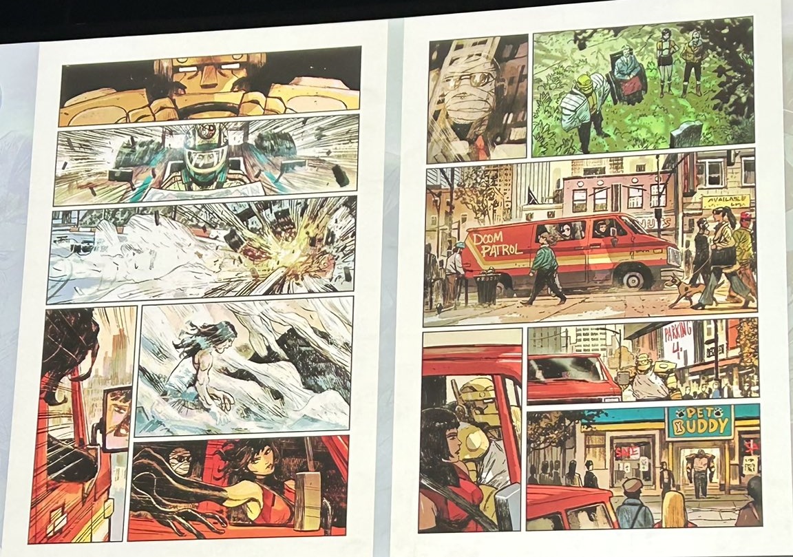 dcuworld's tweet photo. The Doom Patrol are back in a new series from Darcy Von Poelgeest and Niko Henrichon.

It releases in September!! Here's a first look!! https://t.co/i05PKi469L