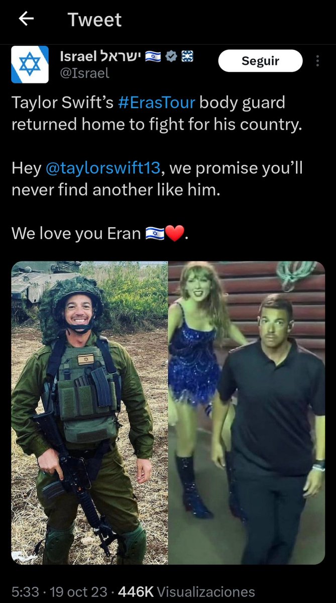 Javi1012954's tweet photo. @polloz_asadoz @EduardoRdz1103 @Nattx1004 Segun tu logica Taylor tambien es sionista?? https://t.co/BEuNcTH5SN