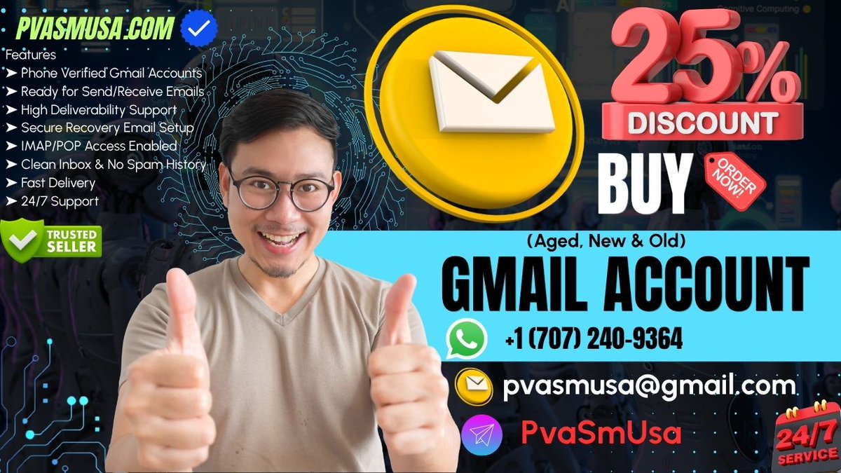 usaavsss's tweet photo. Buy Gmail Accounts – Verified &amp; Ready for Email Use

LInk : https://t.co/MKKwRh4wen

––➤Email: pvasmusa@gmail.com
––➤Telegram: PvaSmUsa
––➤WhatsApp: +1 (707) 240-9364

#oldgmail #Gmail #Pvasmusa #gmailaccounts https://t.co/Ho5ZIrezLp