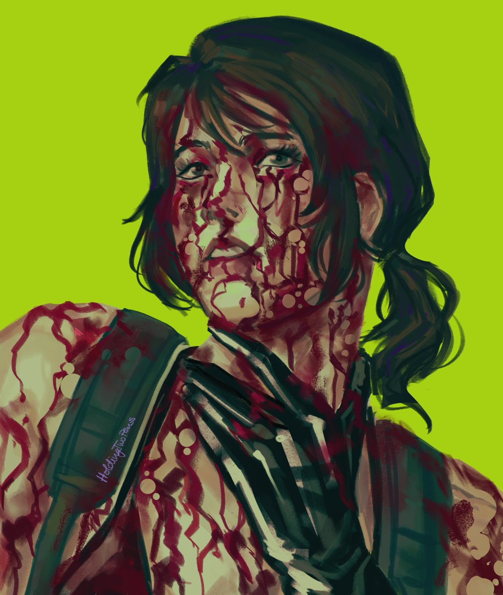 HoldingTwoPens's tweet photo. I love you Quiet,,, blood warning for the second pic #mgsv https://t.co/Px1GJR2Sop