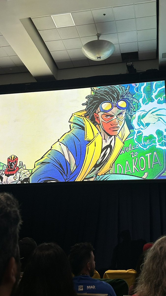 heyitsjennalynn's tweet photo. Static is also an ongoing! He’s “dusting off the cobwebs” and reintroducing himself to the superhero world.

#SDCC https://t.co/kfjE0AJdWw
