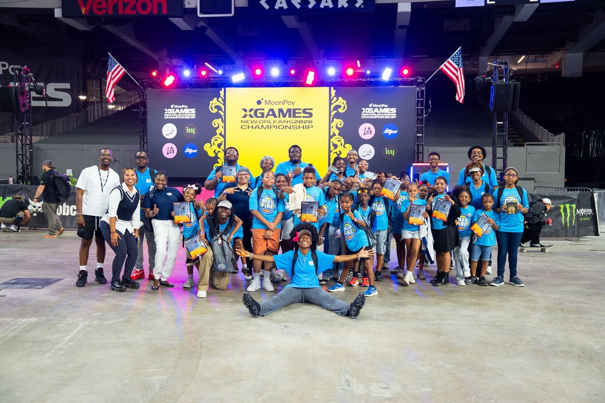 du1869's tweet photo. Yesterday, our Bleu Fire Youth Faith Campers had to opportunity to tour the Caesars Superdome, as it prepares to host the X Games this weekend! Thank you to the X Games and the Superdome for welcoming our campers and giving them a glimpse into the world of extreme sports! https://t.co/jhwNLhwbii