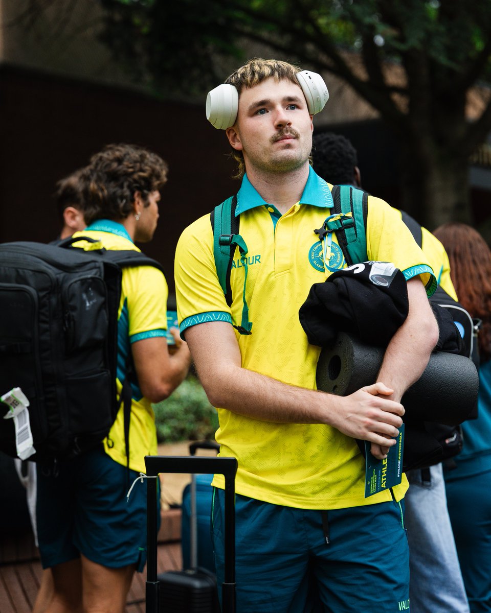 AustralianAths's tweet photo. Coming for it all.

Boots on the ground in Glasgow for some of the biggest names in Australian athletics 💚💛

#AthleticsNation #Glasgow2026 https://t.co/Q7XrJO4kdN