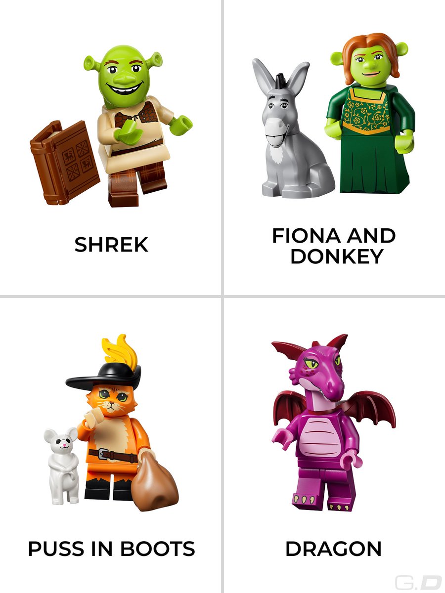 geek__district's tweet photo. Shrek X LEGO Minifigures closer look.

#LEGO #Shrek #Minifigures #LEGOShrek #LEGOMinifigures https://t.co/Edo5XcefNT