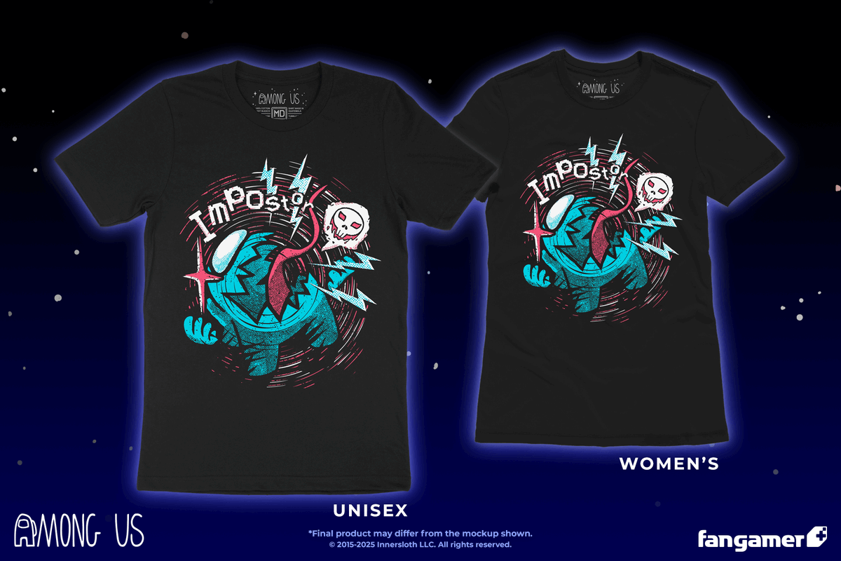 AmongUsGame's tweet photo. @Fangamer is running a back-to-school sale until August 13th! 🥳 that includes some of our merch too  👀 

check out the Among Us collection here! https://t.co/hdM6vxnrN4 https://t.co/vIDGk7605j