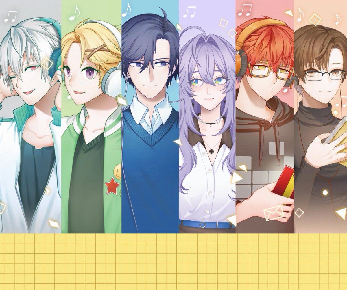 JuminHansLover's tweet photo. Something self indulgent 

Sometimes, being an artist is just drawing yourself/your OC in official material lolol

How I love you Jumin Han 💜💙 https://t.co/7F9hoVC0IZ
