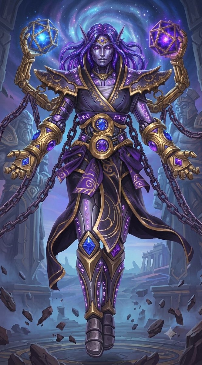 yorjin2's tweet photo. #WorldOfWarcraft #Warcraft #WoW #Titan #WarcraftArt #TitanForged #WarcraftLore #VoidElf #Nightborne #Azeroth https://t.co/nP0AUnId4G