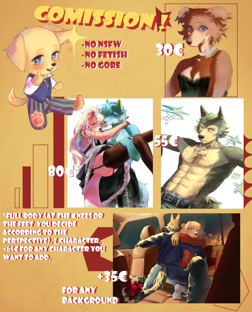 _Arbane_'s tweet photo. COMMISSION OPEN 

For any question DM me. It’s just an idea of prices, which can be adapted cheaper according to demand. https://t.co/fRDNy2ChN1