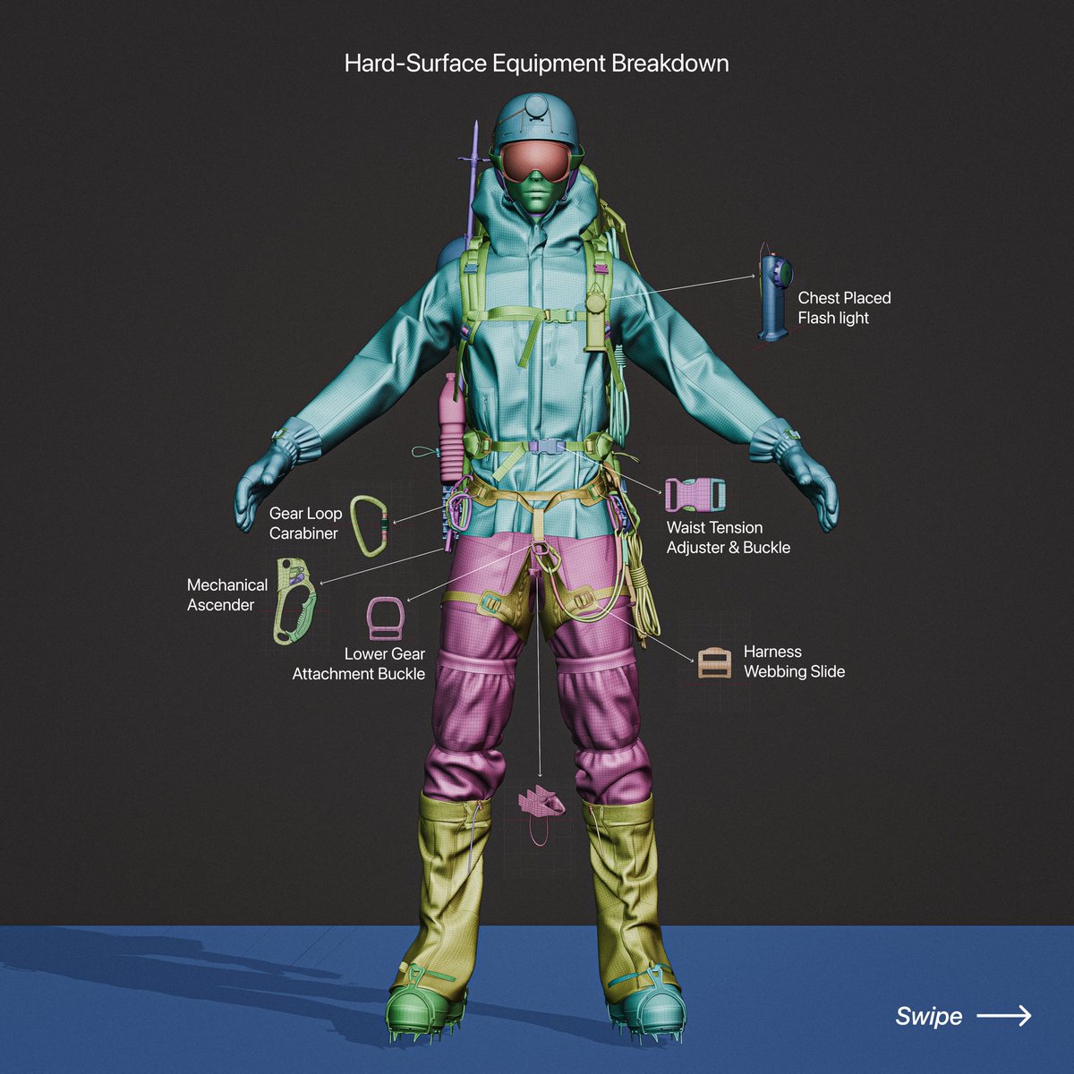 ShagilZaka's tweet photo. Here is a breakdown of the hard-surface assets and Marvelous Designer clothing simulation for my upcoming game-ready character! 

Open for commissions—DM me here or on Discord 📩

Discord: shagilzaka

#b3d #characterart #hardsurface #UnrealEngine #gameready https://t.co/NtqNE1XfhB
