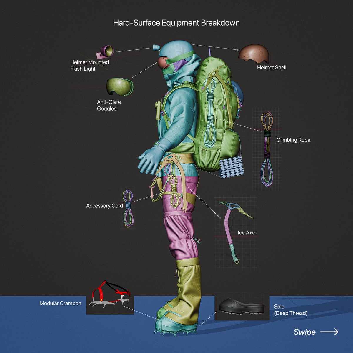 ShagilZaka's tweet photo. Here is a breakdown of the hard-surface assets and Marvelous Designer clothing simulation for my upcoming game-ready character! 

Open for commissions—DM me here or on Discord 📩

Discord: shagilzaka

#b3d #characterart #hardsurface #UnrealEngine #gameready https://t.co/NtqNE1XfhB