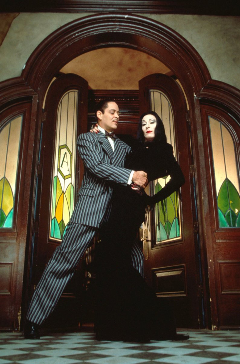 Alastorsfluffy's tweet photo. Viv once made a post showcasing her favorite relationship dynamics.  with one being Morticia and Gomez and I need yall to understand how perfecty it fits Radioapple 
#radioapple #Bambilu https://t.co/Uia1AevXPK