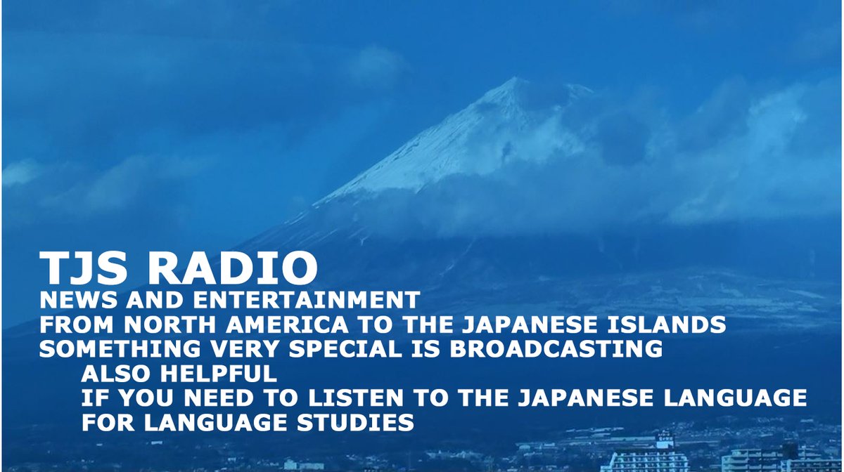 CHANNAKAJIMA's tweet photo. From Osaka to North America, listening to Japanese music is now easy. Also great when you are learning to speak the language. TJS radio is what you need.
#TJS -
#Japan #Japanese #music #radio #entertainmentNews #ESL
https://t.co/9dmujejORo https://t.co/8rZsiNOeEb