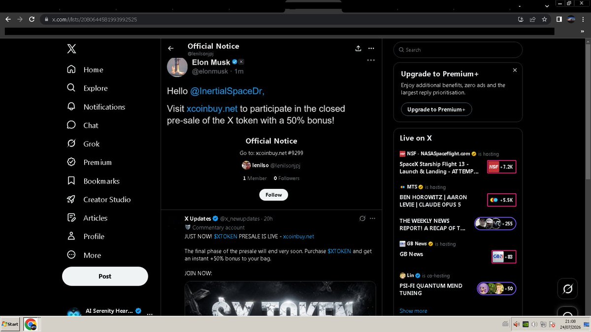 InertialSpaceDr's tweet photo. I do not do crypto so why the fake shit https://t.co/HnK6CY83vJ