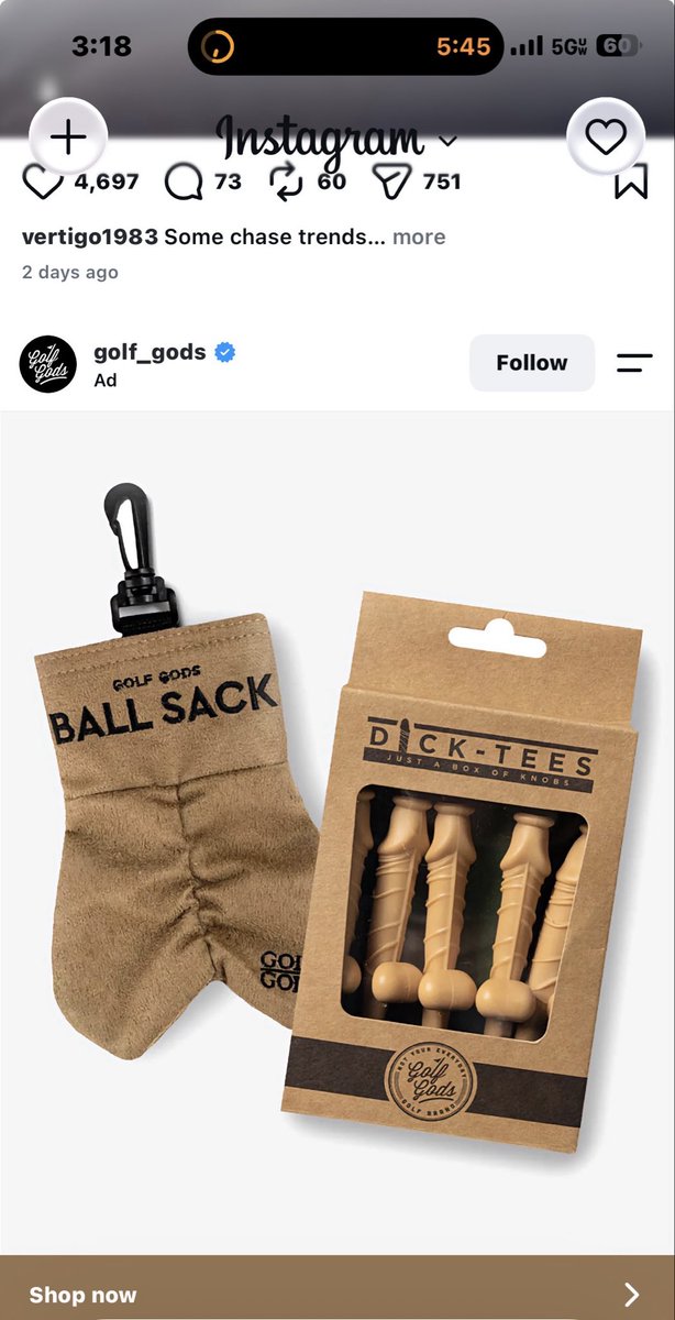 CpaSteve's tweet photo. The boys are gonna love when I whip these out on the tee box 😂🤣🤣😂 . Paired with my new Bad Birdie beer polo. 🤣🤣😂😂🤣 https://t.co/MK9ftDuTiX