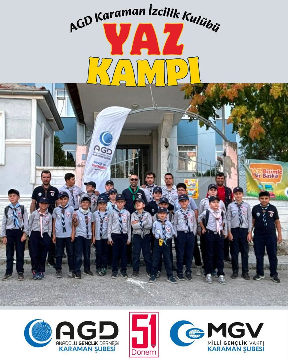 KaramanAgd's tweet photo. 📣 YAZ KAMPI
AGD Karaman İzcilik Kulübümüz bugün itibarıyla kamp yerine ulaşarak yerleşti.
🗓 24-26 Temmuz
📍Yollarbaşı Köyü Şehit Er Ramazan Yüzgeç Parkı
#AGDKaraman #İzcilikKulübü #YazKampı https://t.co/3IlIqeE52P