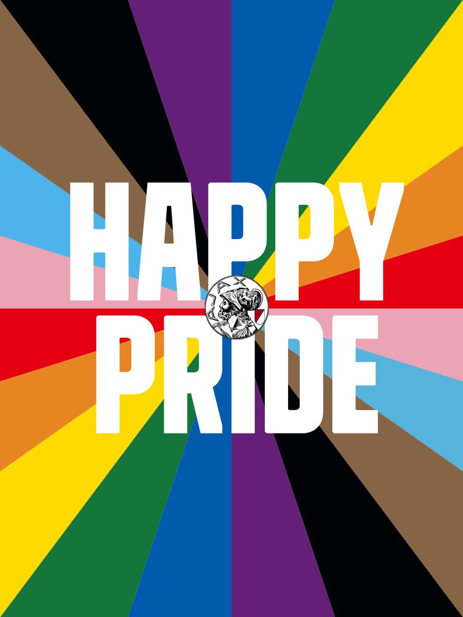 AFCAjax's tweet photo. Happy Pride, Amsterdam! 🤍♥️🤍 https://t.co/Z4flxP9b1q