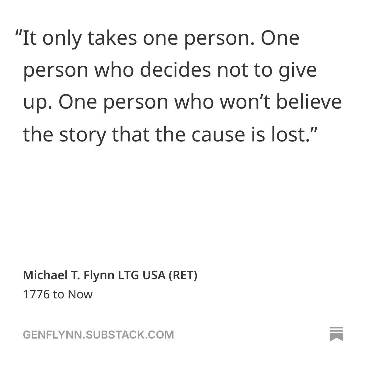 GennFlynn2's tweet photo. One person can spark real change. Washington proved that courage and conviction can inspire a nation. Your actions matter.

LOCAL ACTION = NATIONAL IMPACT https://t.co/WtLNW9kEKN