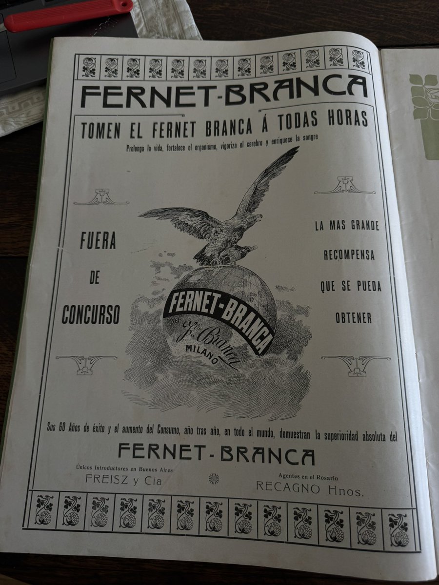 teitosaa's tweet photo. Y lo mejor esta publicidad de Branca. “Prolonga la vida, fortalece el organismo, vigoriza el cerebro y fortalece la sangre” 1911. https://t.co/OAgfaXxtGo