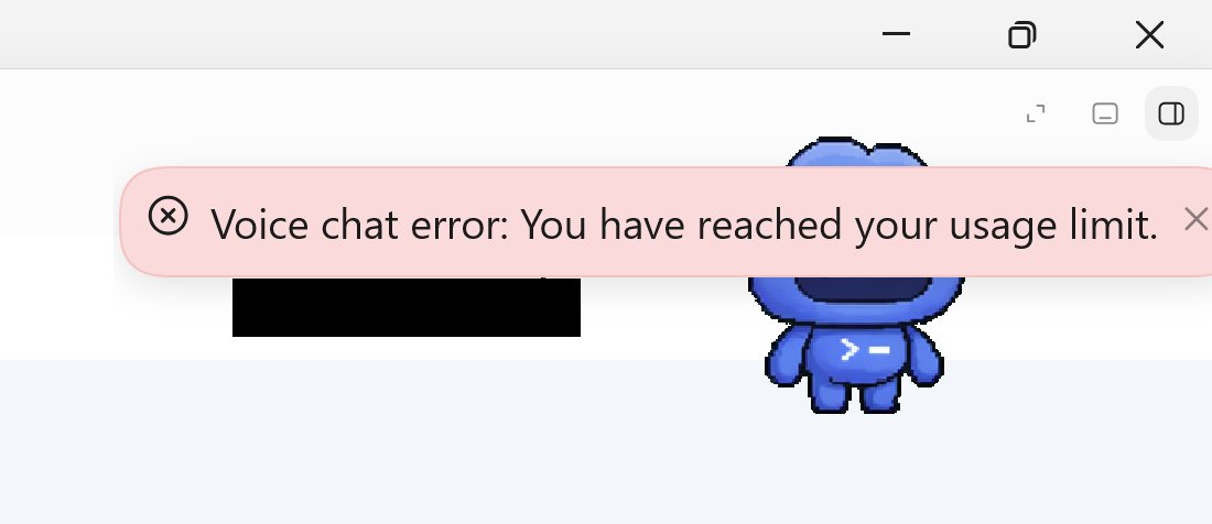 mrvrar's tweet photo. @jxnlco Finally got access after updating the ChatGPT app a few times today, used it for like 10 minutes (mostly testing,  figuring how it works) and hit a usage limit. 
I have a Pro 20x Subscription. https://t.co/u7Cl8GFebw