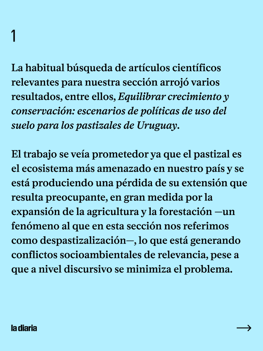 ladiaria's tweet photo. Un equipo de la Universidad Humboldt de Berlín publicó en 2025 un artículo sobre los cambios de uso del suelo en Uruguay que es prácticamente idéntico a uno realizado por investigadores uruguayos y rechazado por la misma revista por “falta de novedad”. https://t.co/6v9k4PyjTs