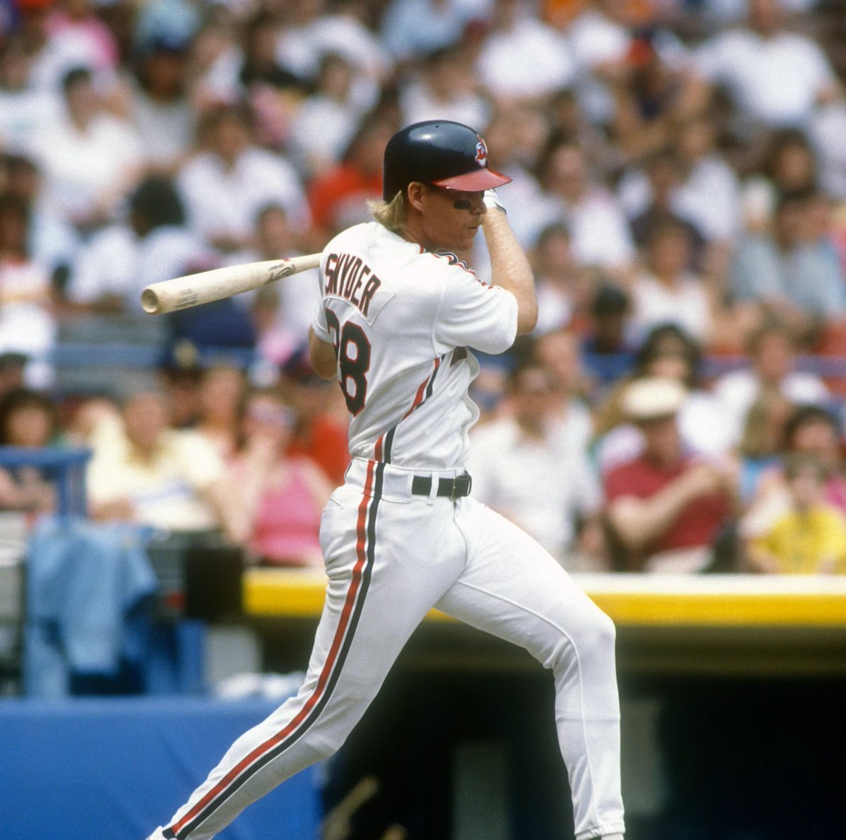 CleveBBHistory's tweet photo. Cory Snyder had a lot of power in his bat and his throwing arm. #GuardsBall https://t.co/s2kjbgxsD8