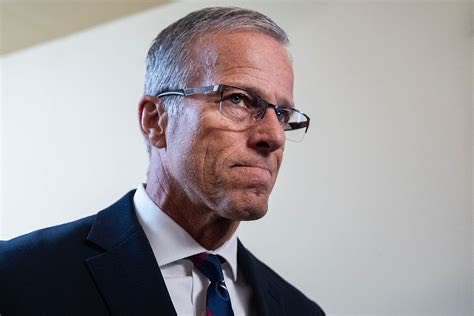 kate_p45's tweet photo. Hold up…
 Did @LeaderJohnThune just admit he doesn’t want the SAVE Act to pass?

His exact words: “If President Trump wants it passed so bad, he should make the calls and get the votes.”

So let’s be clear, the Senate Majority Leader is saying ensuring only American citizens vote in our elections is not his priority.

Real leaders whip the votes.
 Thune just told Trump to do it himself… then shrugged.