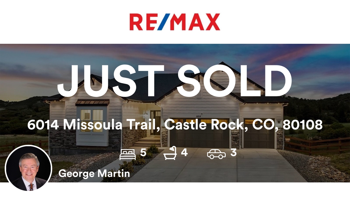 GeoMartinReMax's tweet photo. 🛌 5 🛀 4 🚘 3
📍 6014 Missoula Trail, Castle Rock, CO, 80108

My latest sale on RateMyAgent.

https://t.co/lOuGTfhkcw

...
#ratemyagent #realestate https://t.co/t6OgsJ0eIU