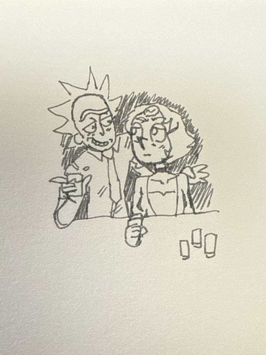 DoritoChipOnFlo's tweet photo. Doodled this a while ago . Love this crackship 
#rickandmorty https://t.co/3h5gbwnb8C