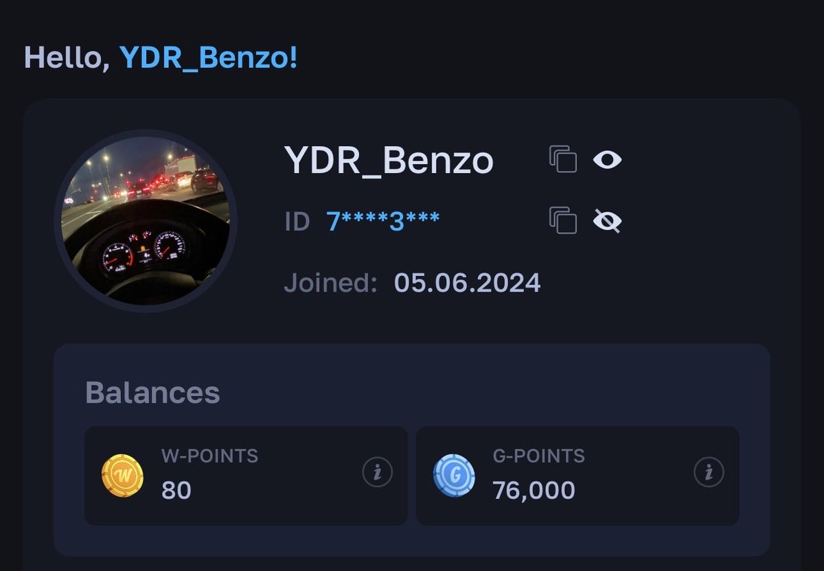 YDRBenzo's tweet photo. @WRewardscom YDR_Benzo  LFG https://t.co/I788rOAUCW
