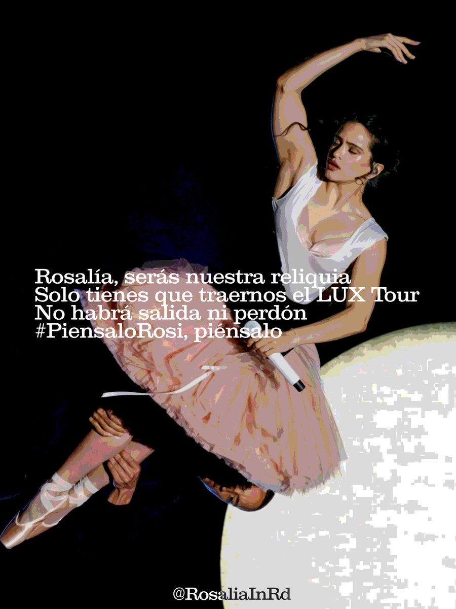 RosaliaInRD's tweet photo. #PiénsaloRosi, que serás nuestra Reliquia si lo haces!
Más información en ig: rosaliainrd
#rosalia @hola_rosalia @LiveNation @LiveNationLatin @gamalhache @sdconcerts https://t.co/PtMdpbiMcv