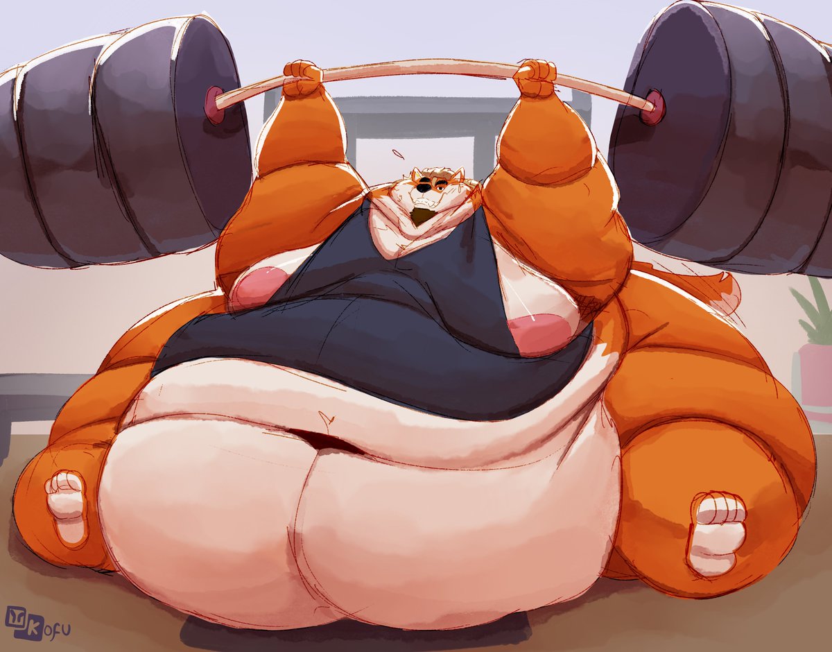 ConnerTheShiba's tweet photo. Seems like Conner is showing off the kind of strength it takes to carry all that heft~

Sketch done by the amazing @IIIchubbyBear , thank you so much, I love it!🧡😼 https://t.co/Nq1tnCqUjQ