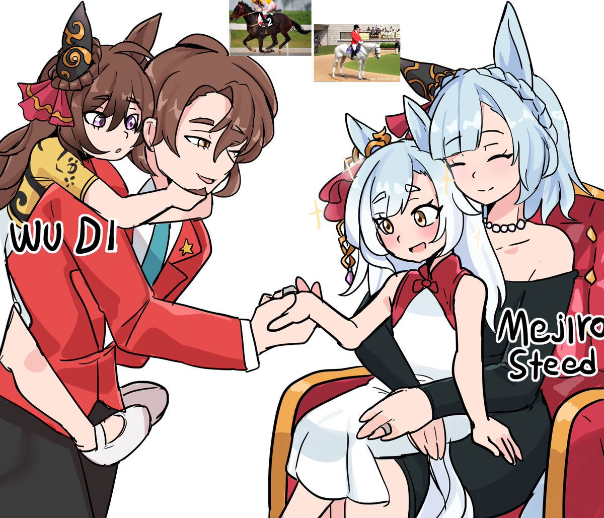 doberslover23's tweet photo. Second part of Umas families jsjs, which one has been your favorite so far n.n?

 #art #ウマ娘 #Umamusume https://t.co/eYZaJGqVyZ