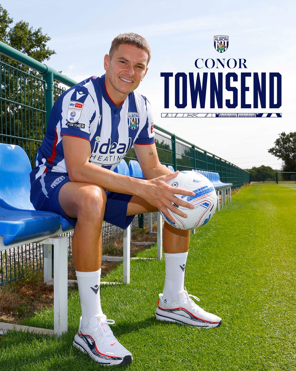 WBA's tweet photo. We're delighted to announce Conor Townsend has returned to the Albion, penning a one-year deal! 🤝

Welcome back, Conor! 💙🤍