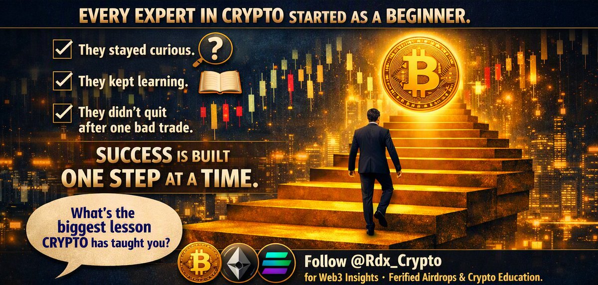 Rdx_Crypto's tweet photo. 📚 In crypto, knowledge is your best investment.

Research. Stay consistent. Manage risk.

Success follows preparation, not hype.

Follow @Rdx_Crypto for Web3 insights &amp; verified airdrops.

#CryptoToken  #Web3‌‌  #bitcoins  #DeFiChain https://t.co/v6lkss6B9i