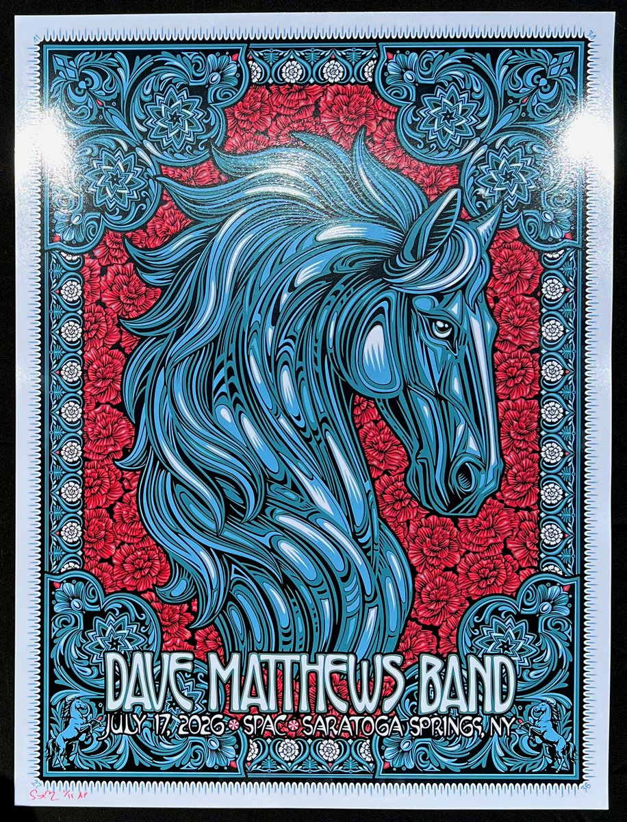 ToddSlaterART's tweet photo. A look at my DMB SPAC prints from last week. Artist copies up on site now :) https://t.co/Sha75Yw8pB