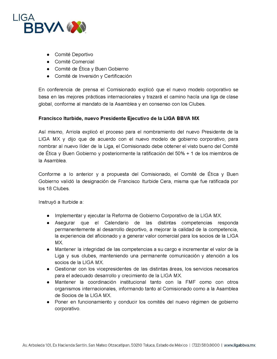 LigaBBVAMX's tweet photo. La #LigaBBVAMX informa: https://t.co/OfU8jOxcHz