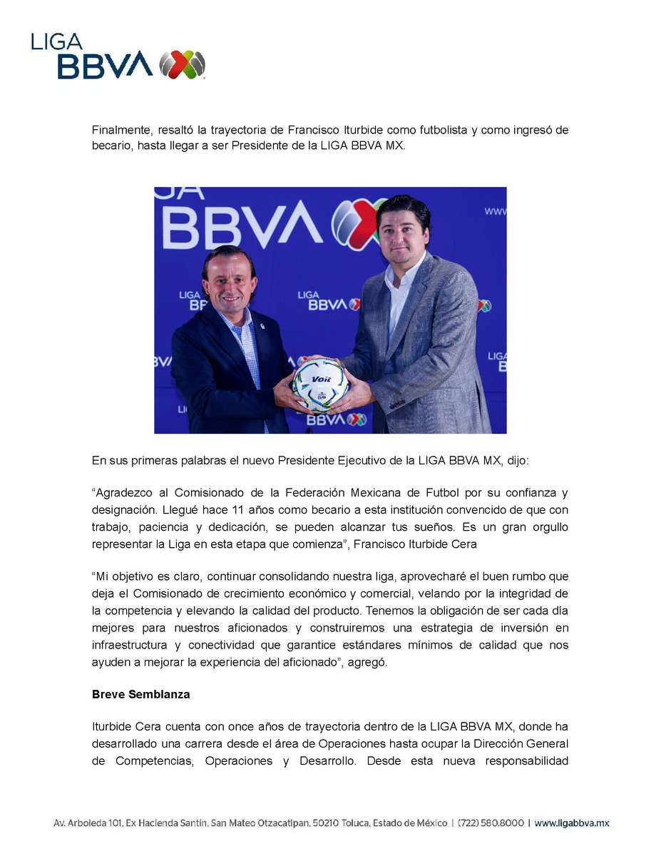 LigaBBVAMX's tweet photo. La #LigaBBVAMX informa: https://t.co/OfU8jOxcHz