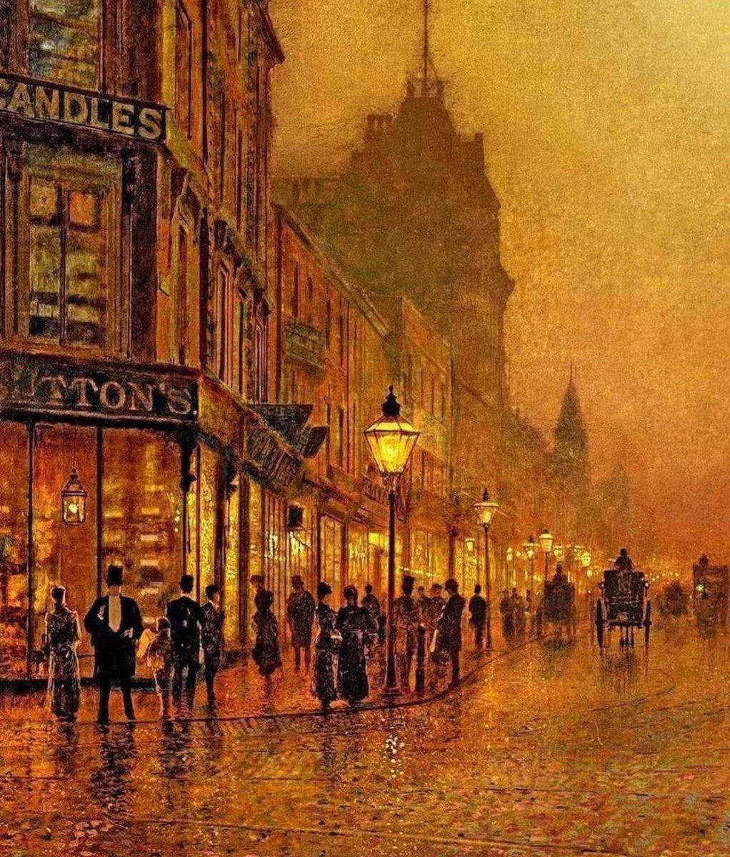 Art93539166's tweet photo. A street at Night 1883.
John Atkinson Grimshaw.
British painter. https://t.co/TweaCsusJH
