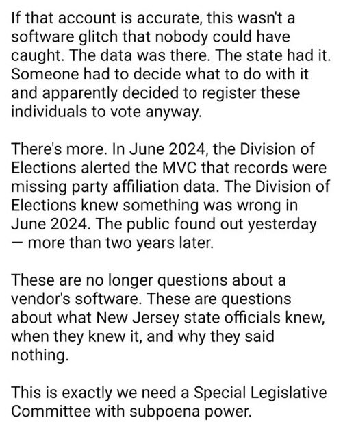 mikerdean22's tweet photo. Getting uglier for NJ Dems. https://t.co/QDXpLcBYNn