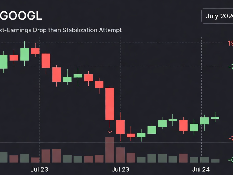 whjclwy's tweet photo. $GOOGL still digesting the AI spend scare from yesterday. Cloud was fine, but the market wants clearer returns. Bounce or more pain coming? 💬 #GOOGL https://t.co/HauqALO2fZ