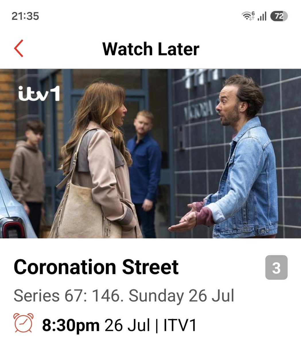 TheMatchaQueen's tweet photo. Just letting you know that #Corrie is listed as being on this Sunday 📺 @dallas_blu
@SouthernCazza1 @k_heyrab

Or ITVX/YouTube all day for 22 minutes. 👀

It is dry AF right now 😴😴😴, but hopefully Sunday's episode will be good. 🤞🏾

#CoronationStreet https://t.co/1YxRyMOZ6w