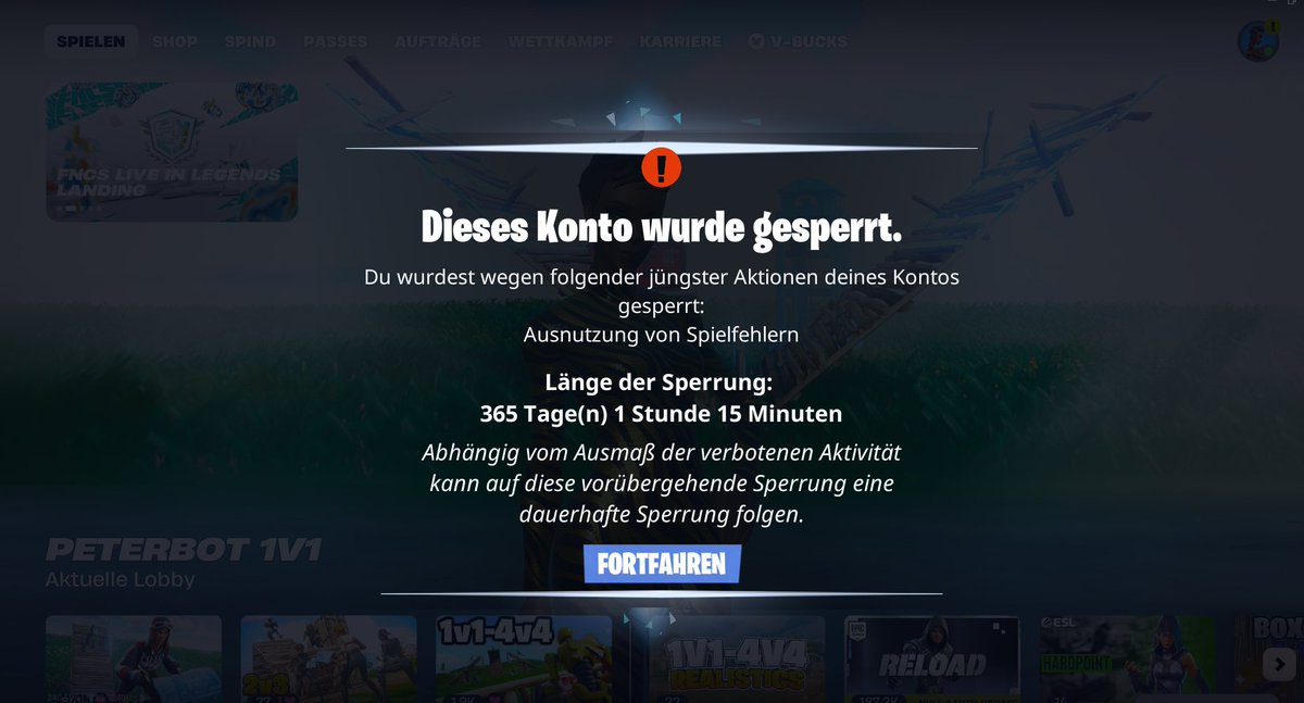 Rxphiifn's tweet photo. gg for no reason i got banned @AmarCoDTV @FNCompetitive https://t.co/XZVBtYdtO4