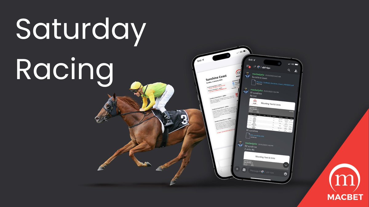MacBetTips's tweet photo. Saturday Racing is locked and loaded!🔥

We’re covering all the big ones today:

📍 Eagle Farm
📍 Randwick
📍 Caulfield
📍 Gold Coast

Platinum ratings and Tipsheets live at 9am… grab them here 👉 https://t.co/4i8BvmpmOK

Who’s getting on today? Drop your best bet below 👇 https://t.co/pcrIRcMq4J