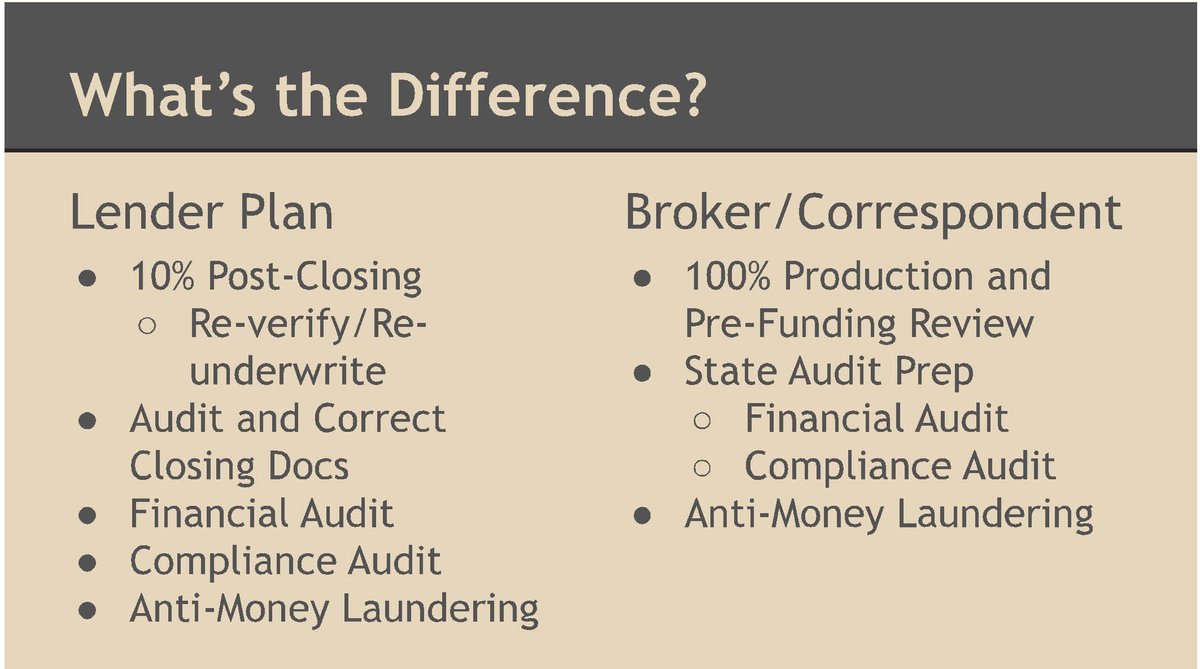 tmortgman's tweet photo. "Hey quick question – do you offer bare minimum qc plans? This seems like its intended for bigger companies?"

We have two QC Plans - 1.) a Lender/Agency QC Plan and 2.) Broker/Non-Delegated QC Plan.

In general, understand that QC is a process, not related to a company's siz.... https://t.co/zE7tPmh24w