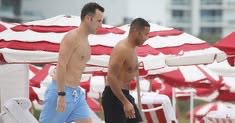 SceneOrbit's tweet photo. February 2023 ❤️ Don Lemon &amp; husband Tim Malone at Faena Beach as the Nikki Haley comment blew up. https://t.co/eBjGihqNBm