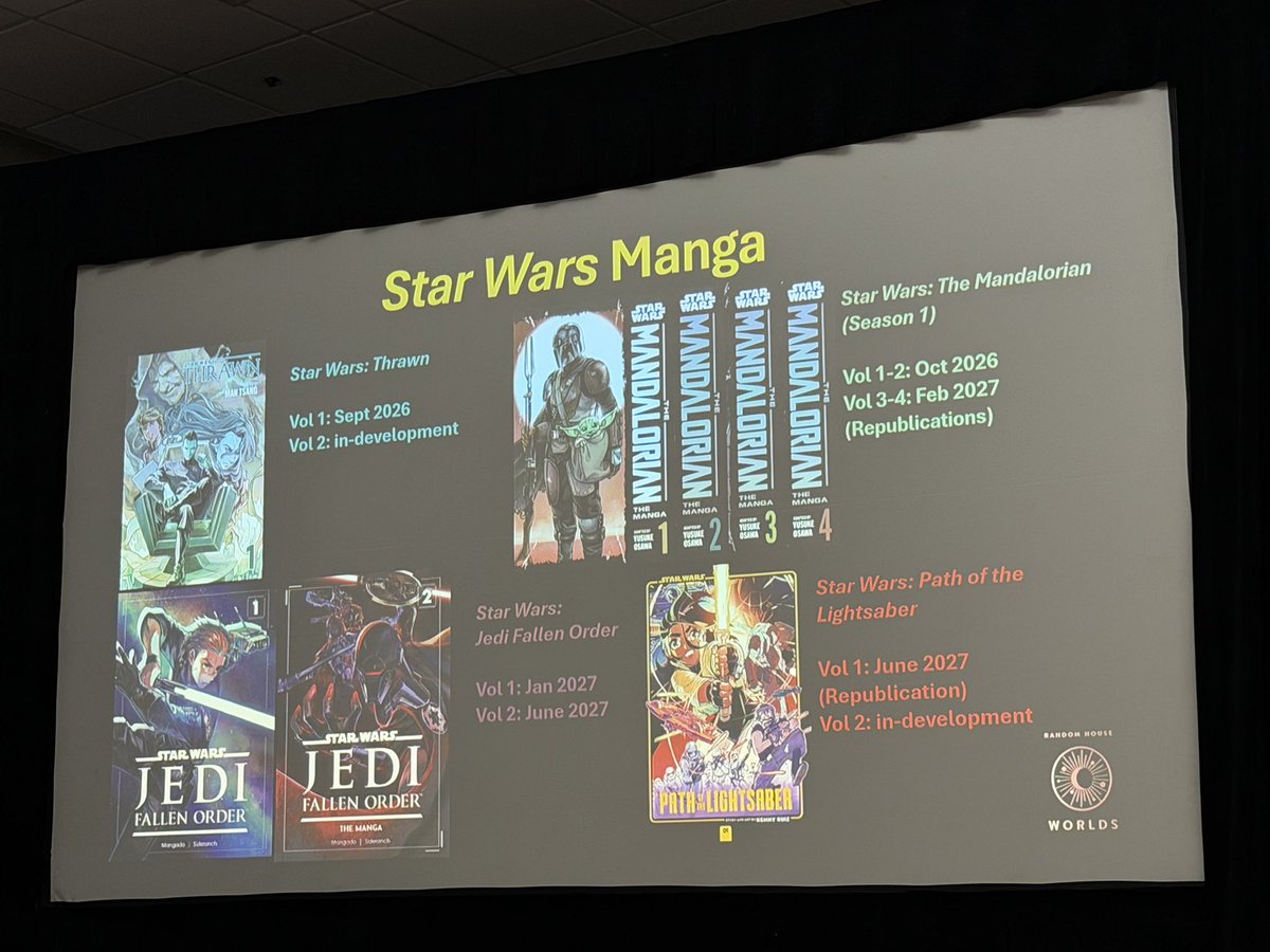 laughingplace's tweet photo. #StarWars manga releases from @randomhouse. #SDCC2026 https://t.co/N0L8VANkJM