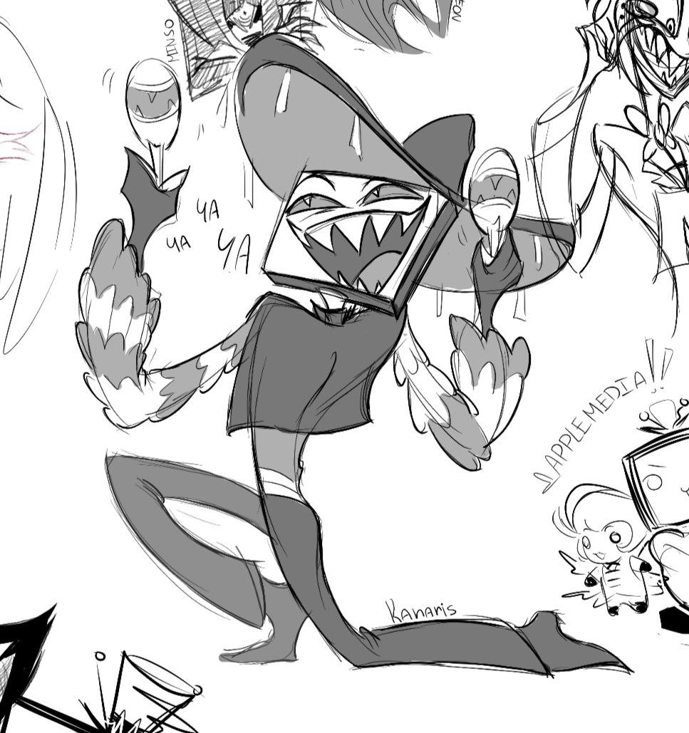 kanarisfish's tweet photo. Magma doodles
#hazbinhotel #Alastor #Vox https://t.co/TCaKseeYhM